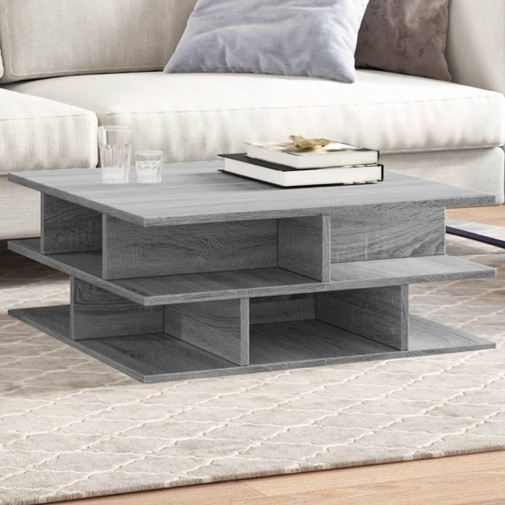 Salontafel 70X70X29 Cm Bewerkt Hout
