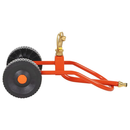 Sproeierslede Op Wielen Met Draaibare Kop Staal Rood