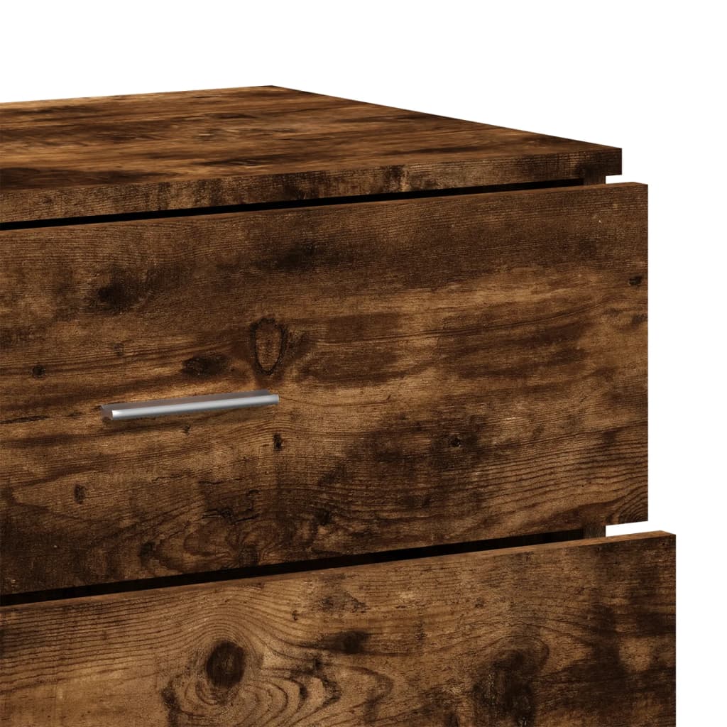 Dressoirs 3 St Bewerkt Hout Kleurig