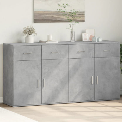 Dressoirs 2 St 79X38X80 Cm Bewerkt Hout Kleurig
