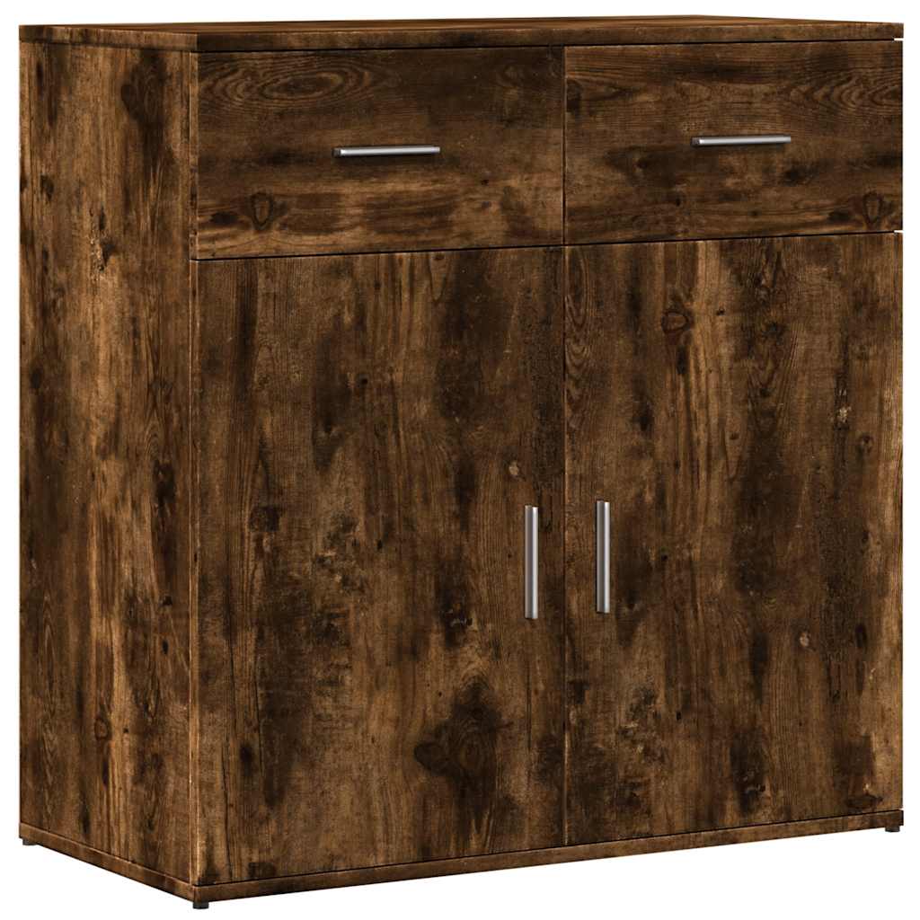 Dressoirs 2 St 79X38X80 Cm Bewerkt Hout Kleurig
