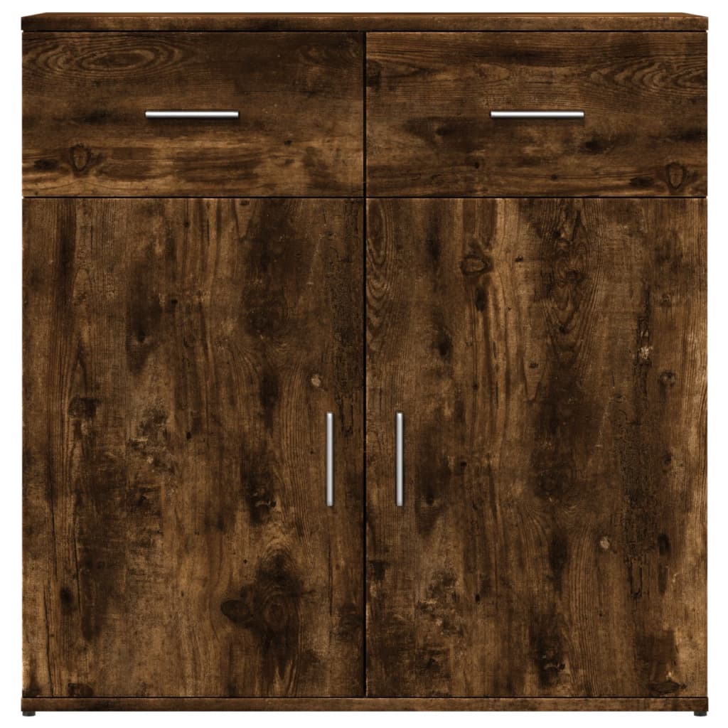 Dressoirs 2 St 79X38X80 Cm Bewerkt Hout Kleurig
