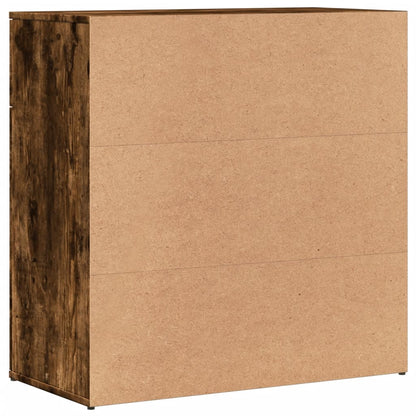 Dressoirs 2 St 79X38X80 Cm Bewerkt Hout Kleurig