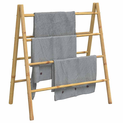 Handdoekladder Met 4 Sporten Bamboe