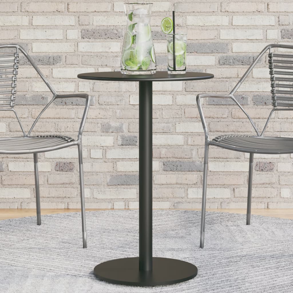 Tuintafel Rond Staal Zwart