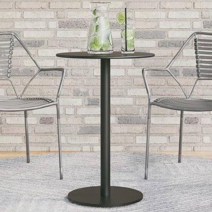 Tuintafel Rond Staal Zwart