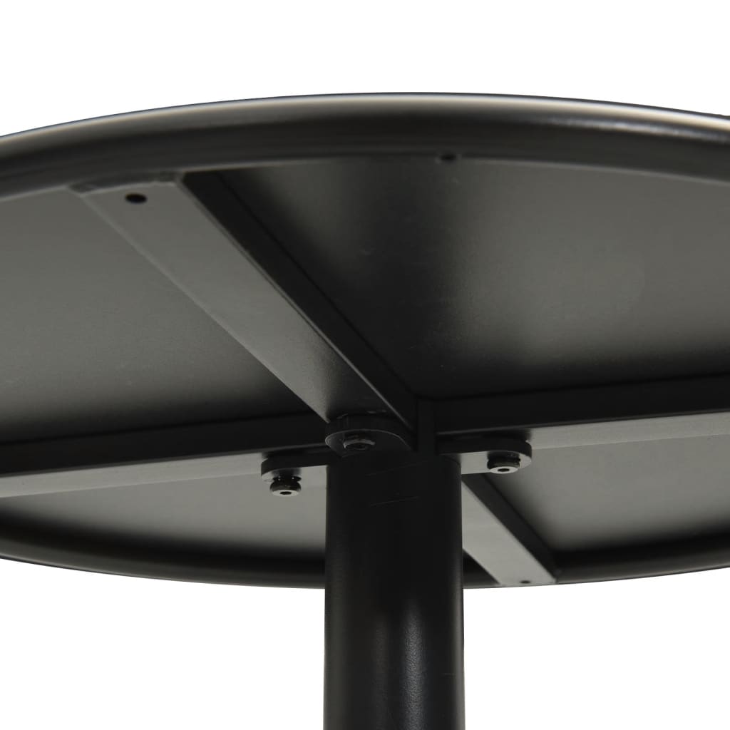 Tuintafel Rond Staal Zwart