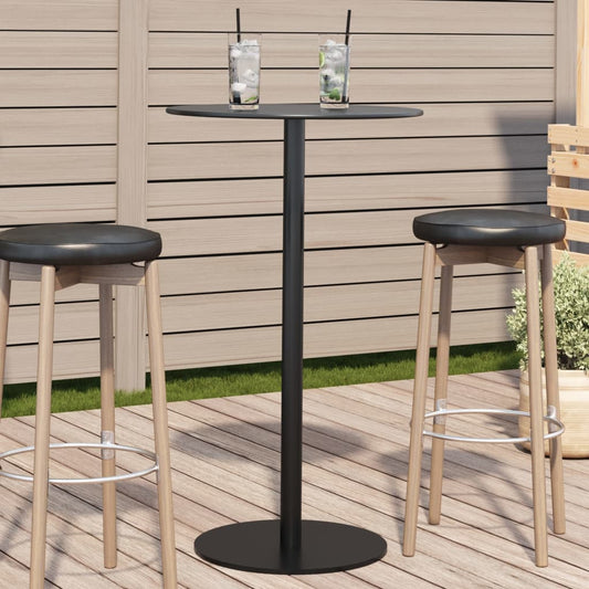 Tuintafel Rond Staal Zwart