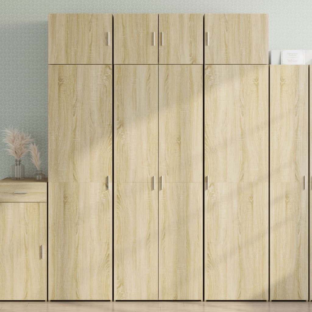 Opbergkast 80X42,5X225 Cm Bewerkt Hout