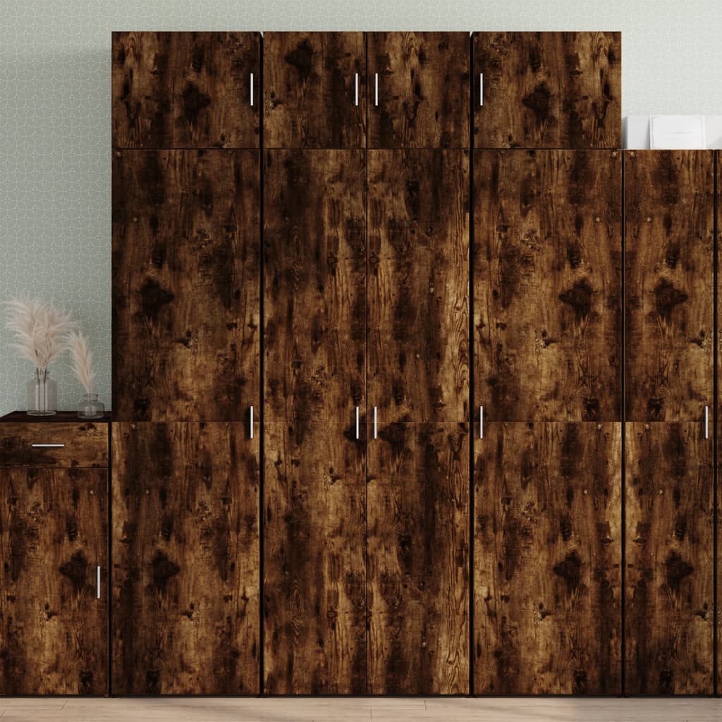 Opbergkast 80X42,5X225 Cm Bewerkt Hout
