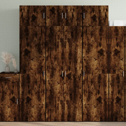 Opbergkast 80X42,5X225 Cm Bewerkt Hout