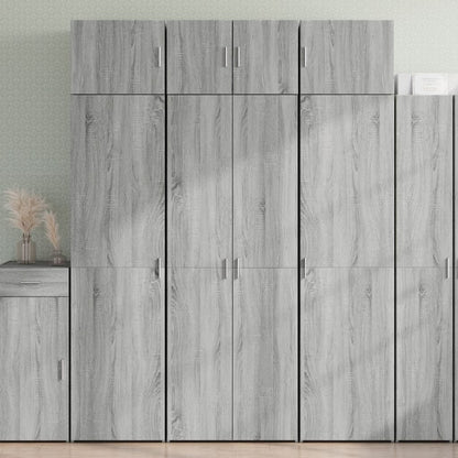 Opbergkast 80X42,5X225 Cm Bewerkt Hout