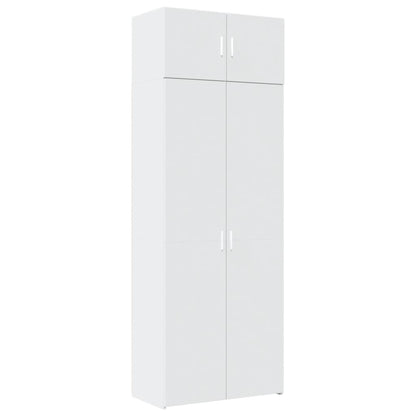 Opbergkast 80X42,5X225 Cm Bewerkt Hout
