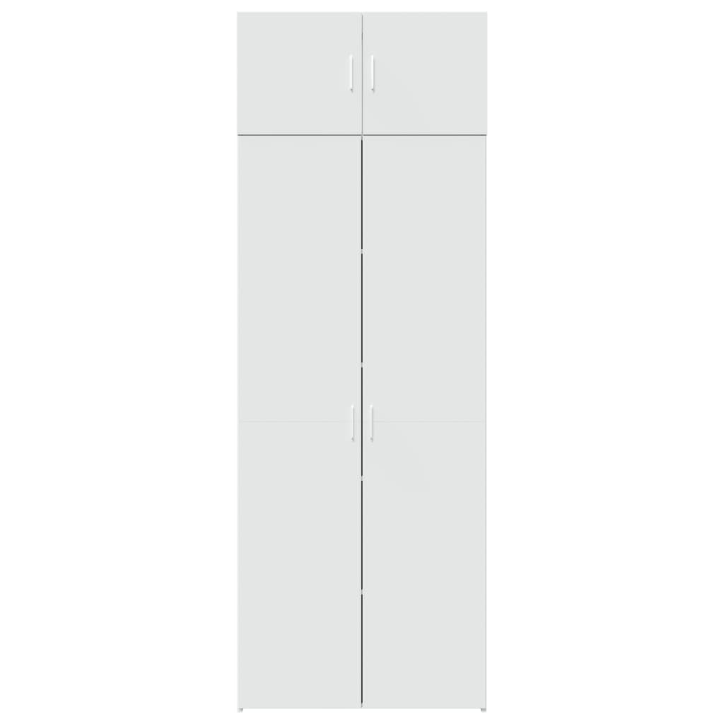Opbergkast 80X42,5X225 Cm Bewerkt Hout