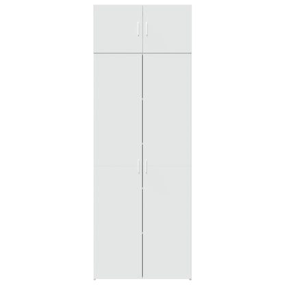 Opbergkast 80X42,5X225 Cm Bewerkt Hout