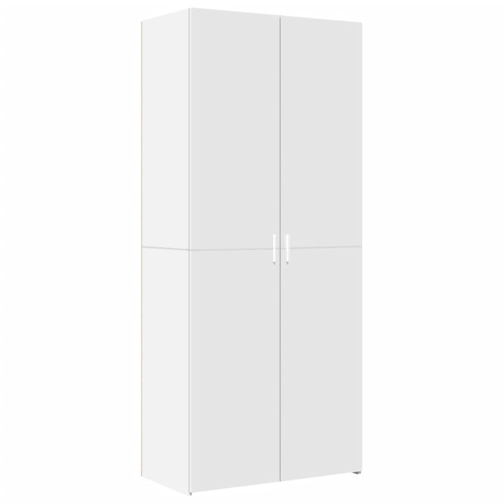 Opbergkast 80X42,5X225 Cm Bewerkt Hout