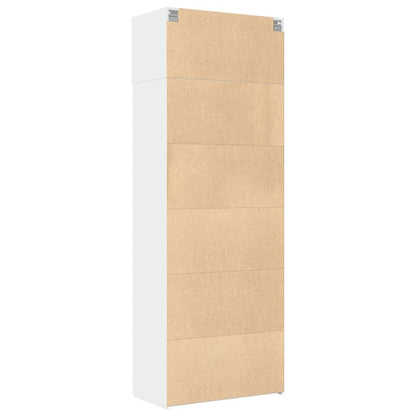 Opbergkast 80X42,5X225 Cm Bewerkt Hout