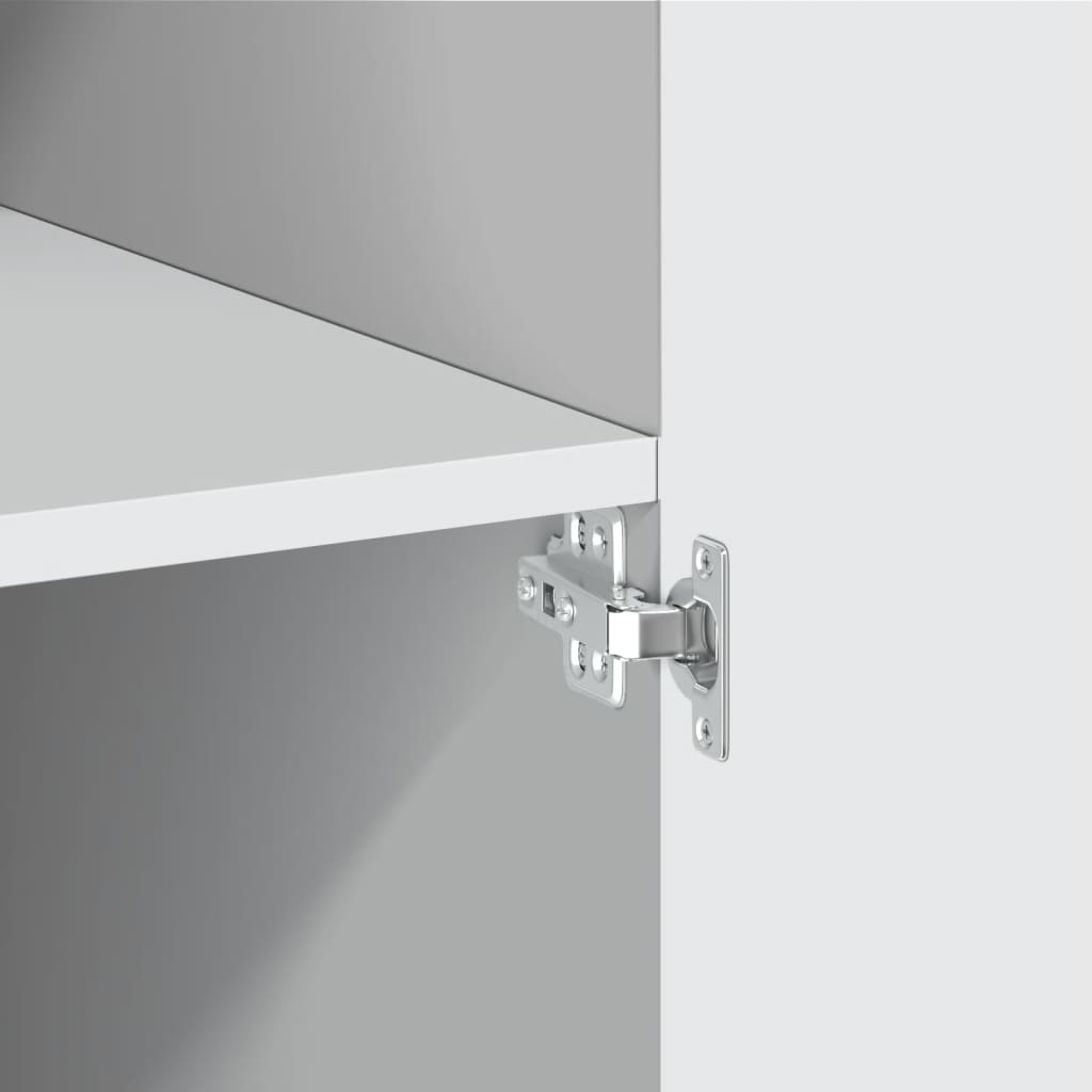 Opbergkast 80X42,5X225 Cm Bewerkt Hout