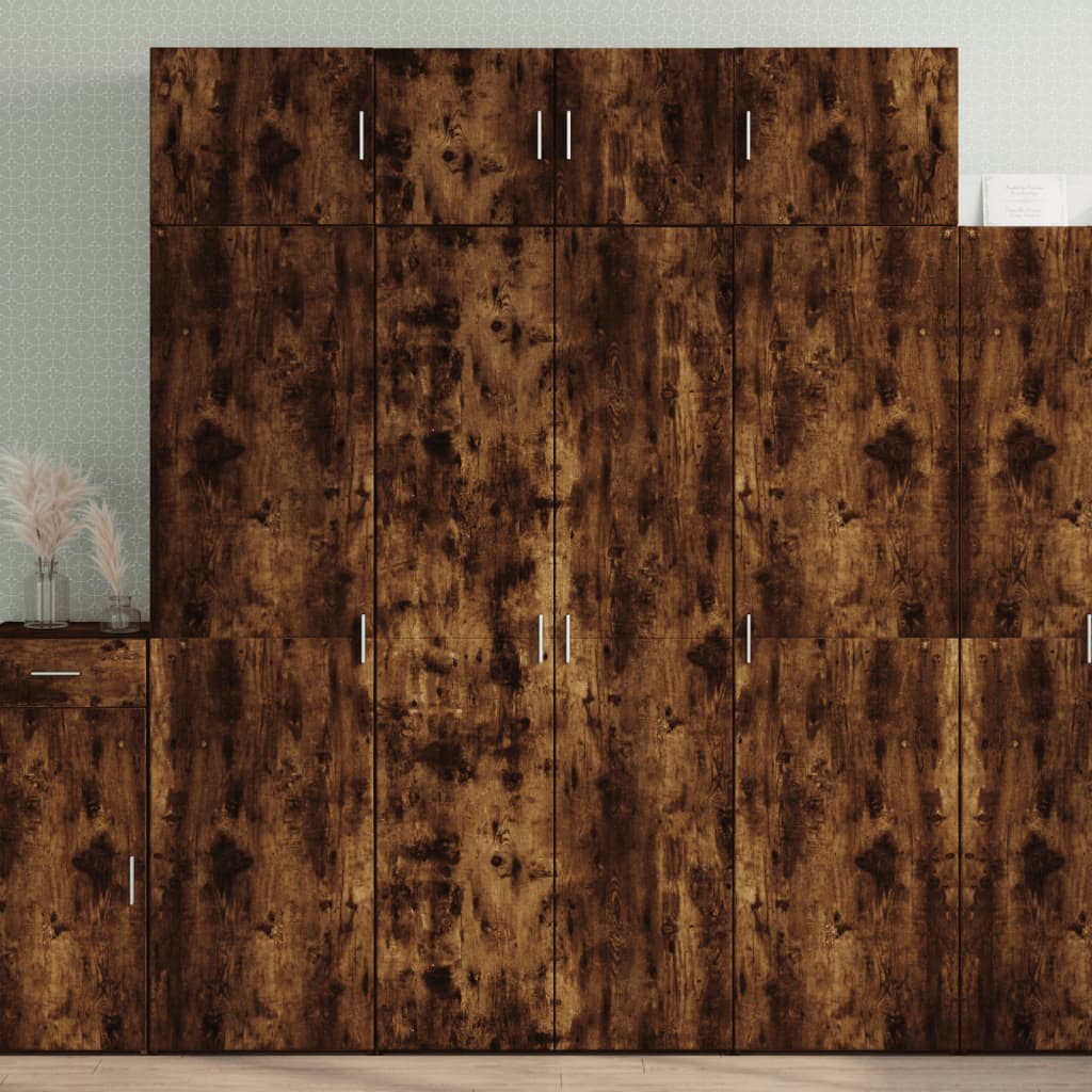 Opbergkast 80X42,5X225 Cm Bewerkt Hout