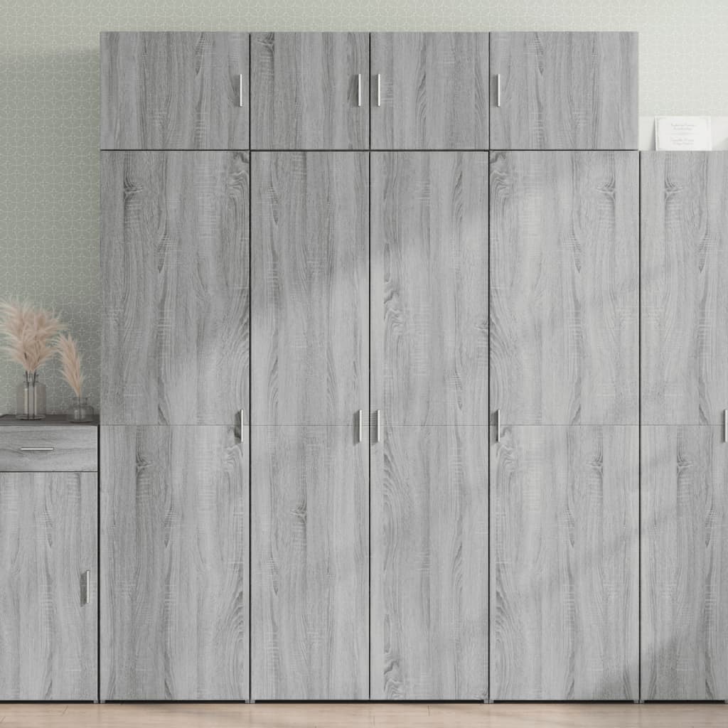 Opbergkast 80X42,5X225 Cm Bewerkt Hout