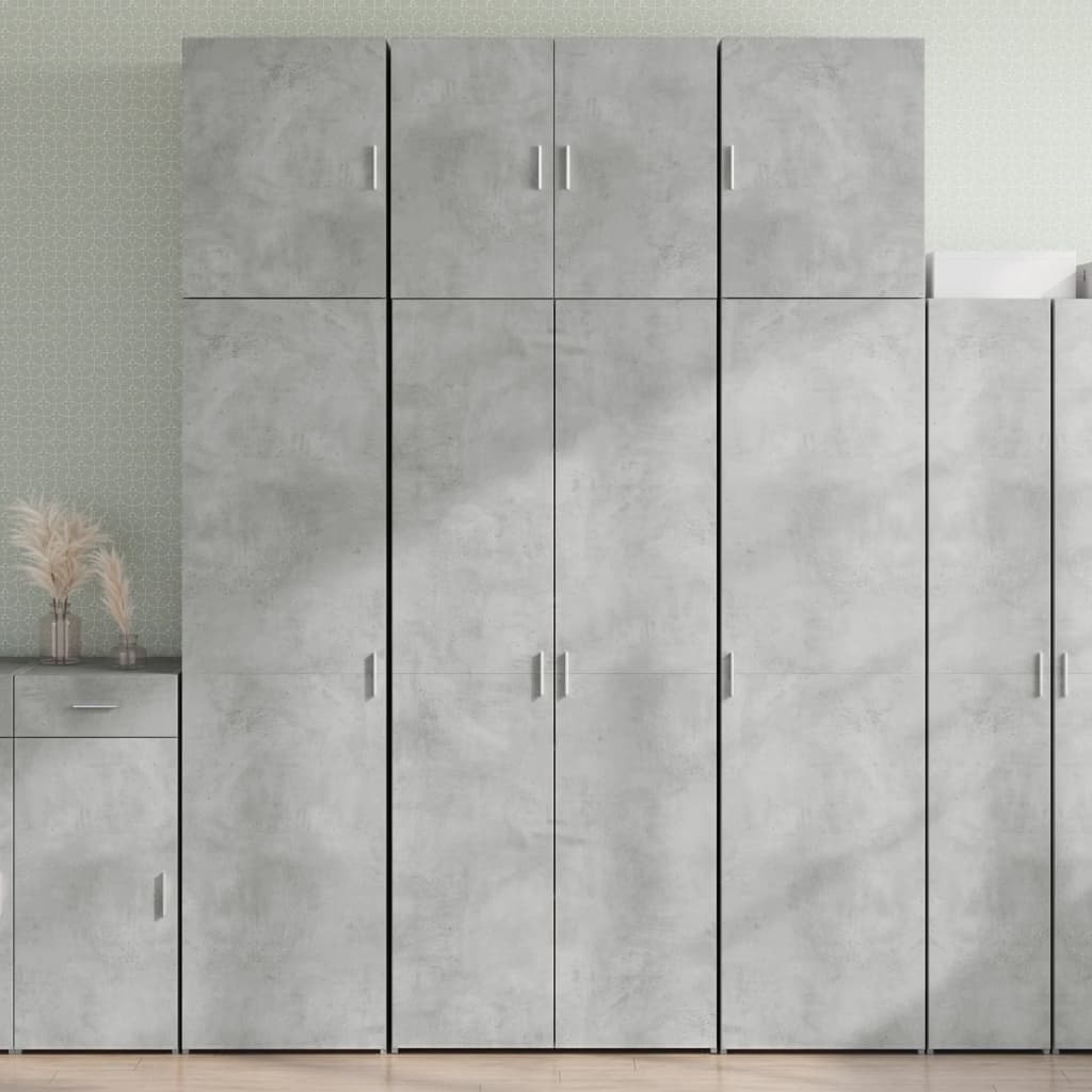 Opbergkast 80X42,5X225 Cm Bewerkt Hout