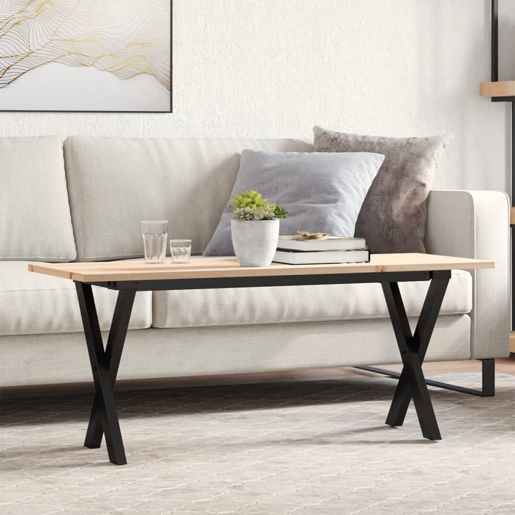 Eettafel Massief Grenenhout En Staal