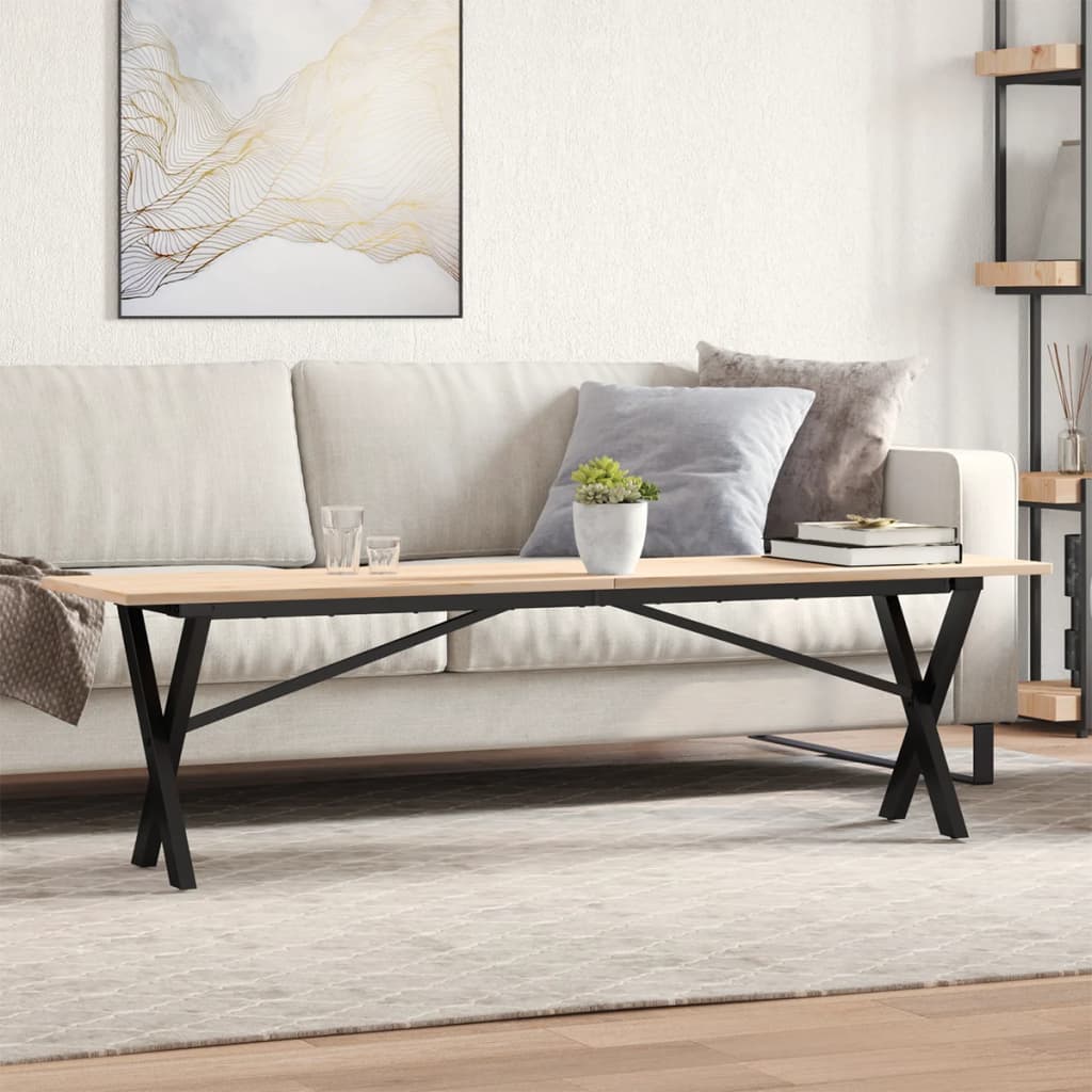 Eettafel Massief Grenenhout En Staal