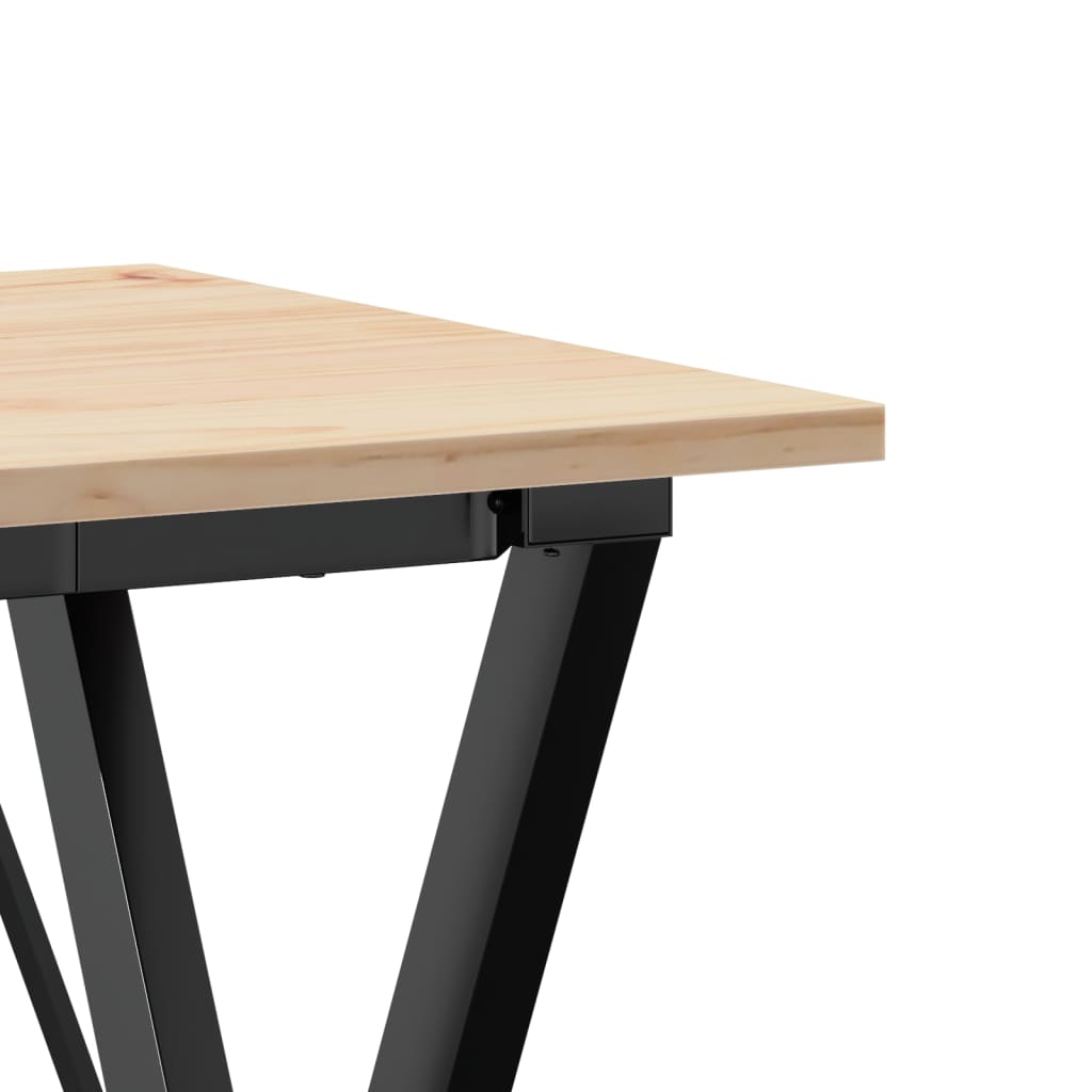 Eettafel Massief Grenenhout En Staal