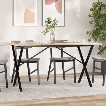 Eettafel Massief Grenenhout En Staal