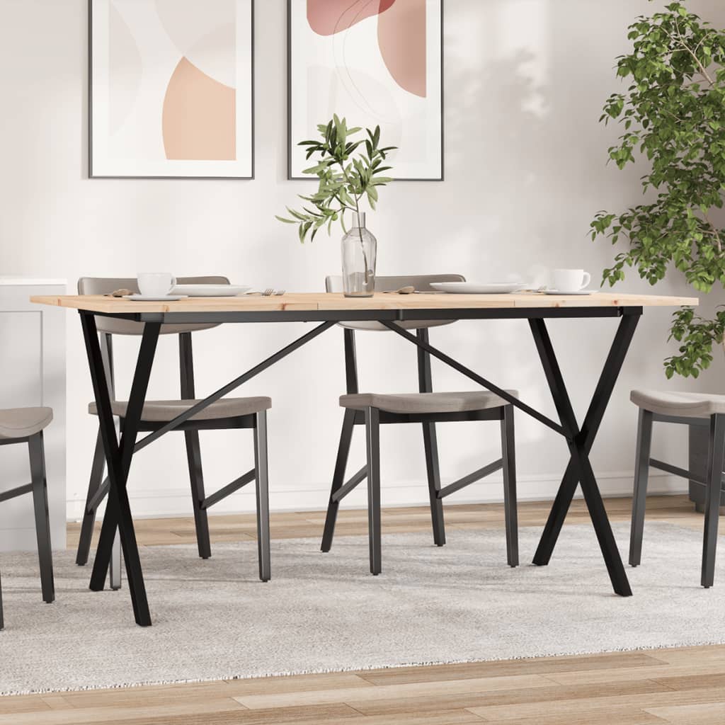 Eettafel Massief Grenenhout En Staal