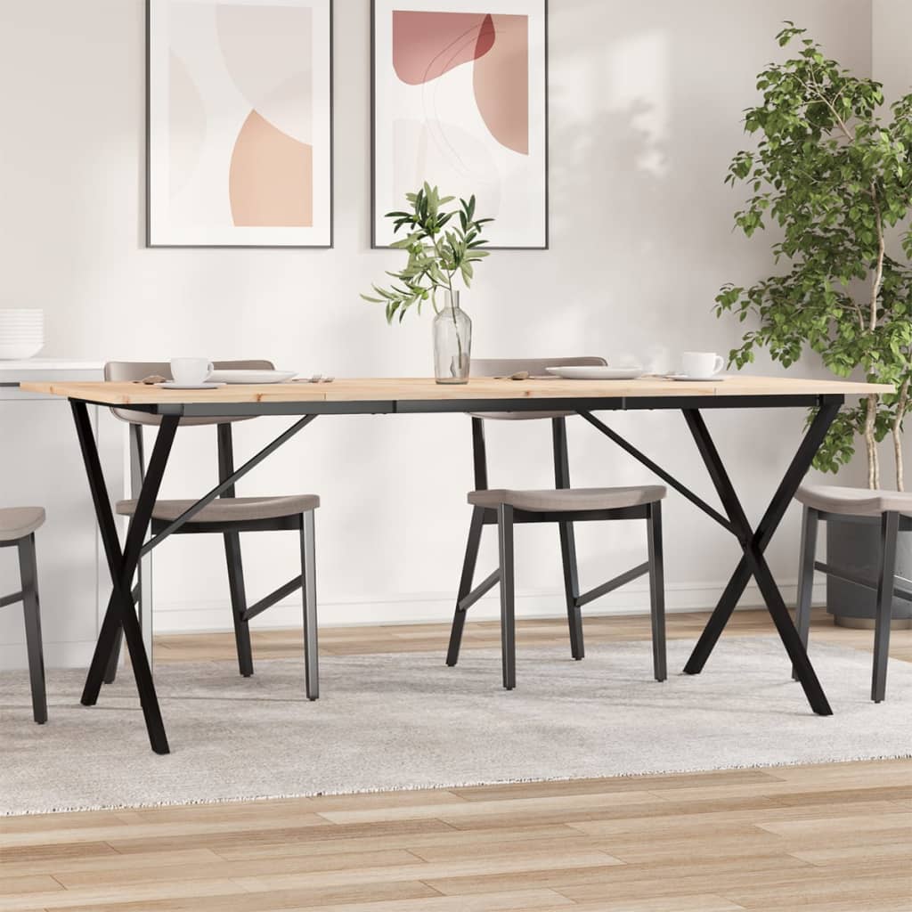 Eettafel Massief Grenenhout En Staal