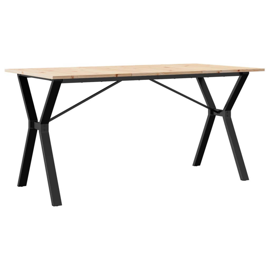 Eettafel Massief Grenenhout En Staal