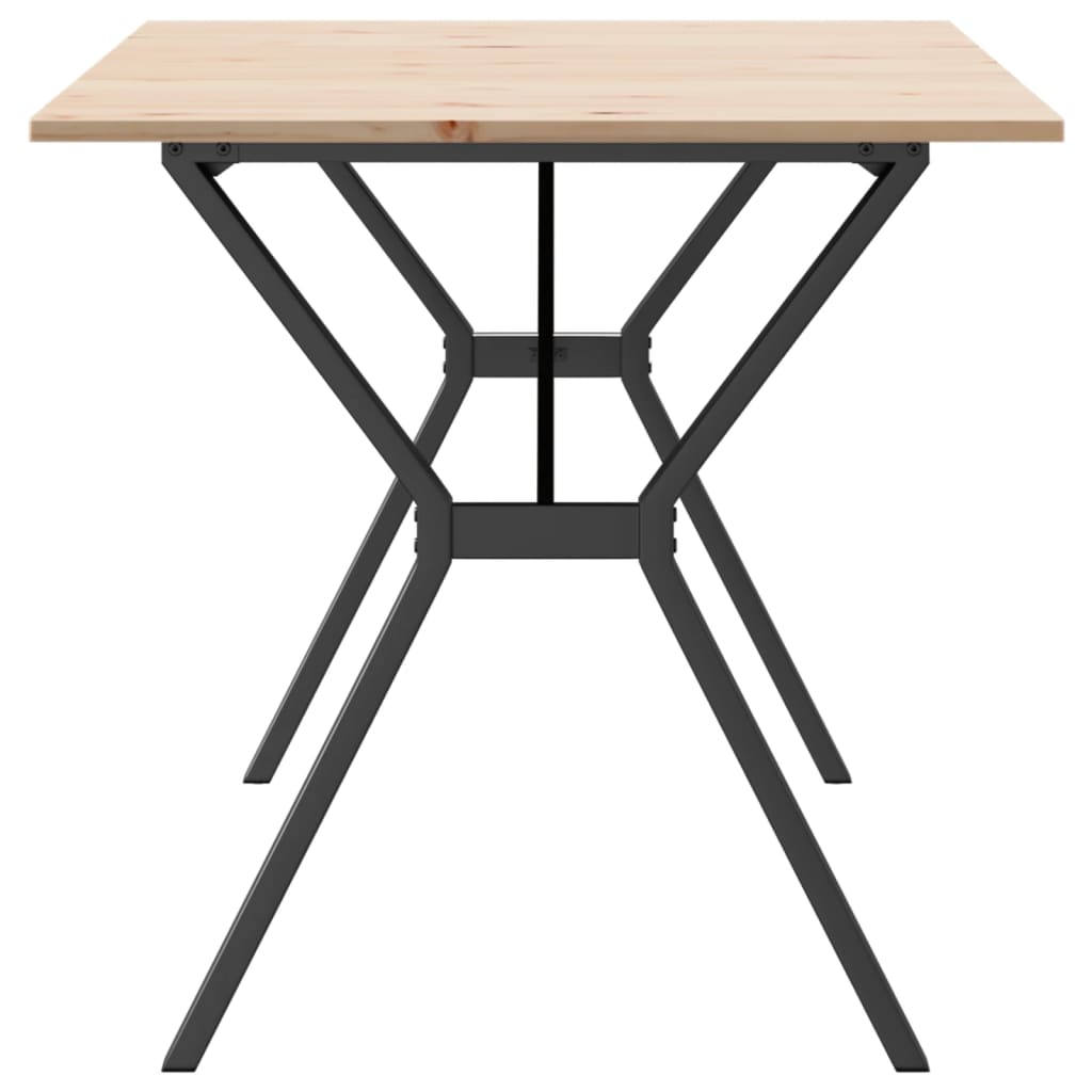 Eettafel Massief Grenenhout En Staal