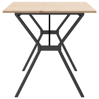 Eettafel Massief Grenenhout En Staal