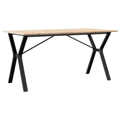 Eettafel Massief Grenenhout En Staal