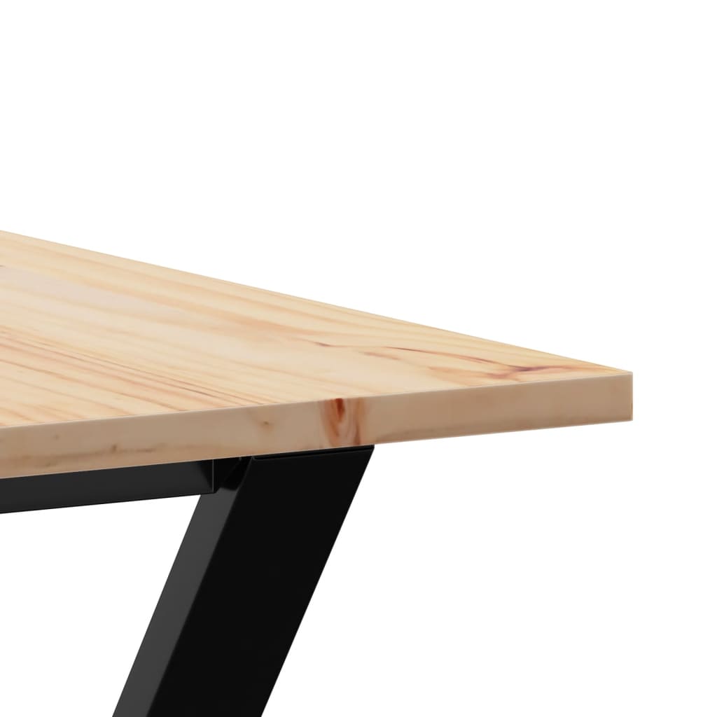 Eettafel Massief Grenenhout En Staal