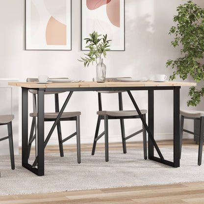 Eettafel Massief Grenenhout En Staal