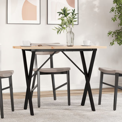 Eettafel Massief Grenenhout En Staal