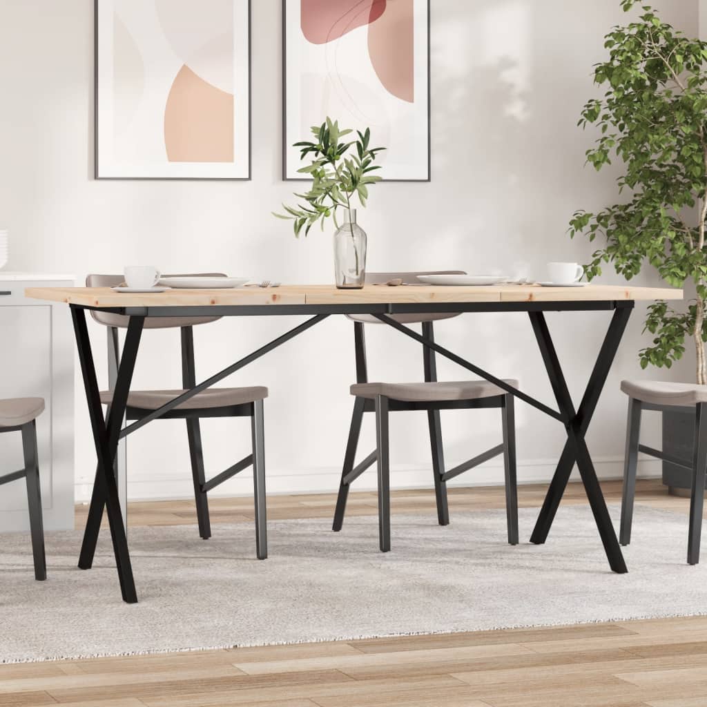 Eettafel Massief Grenenhout En Staal