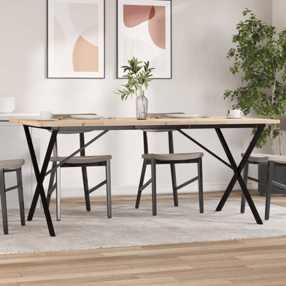Eettafel Massief Grenenhout En Staal