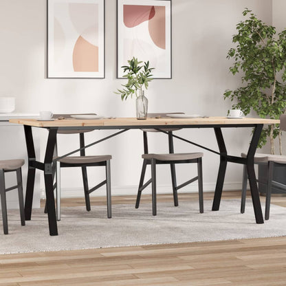 Eettafel Massief Grenenhout En Staal