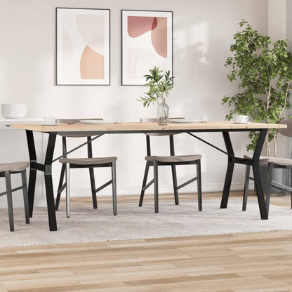 Eettafel Massief Grenenhout En Staal