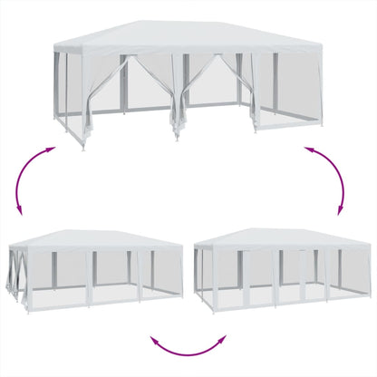Partytent Met 10 Mesh Zijwanden Hdpe