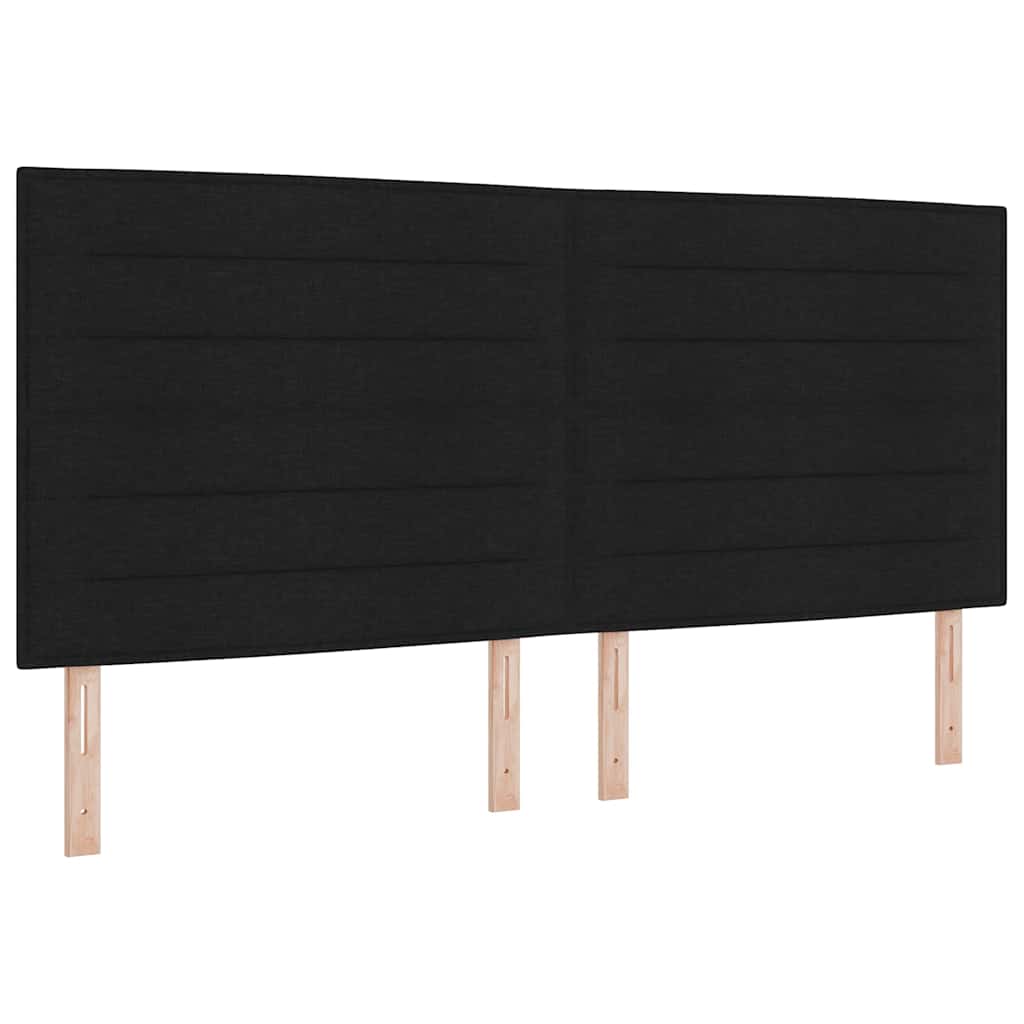 Boxspring Bed Met Matras Met Hoofdeinde Stof Zwart