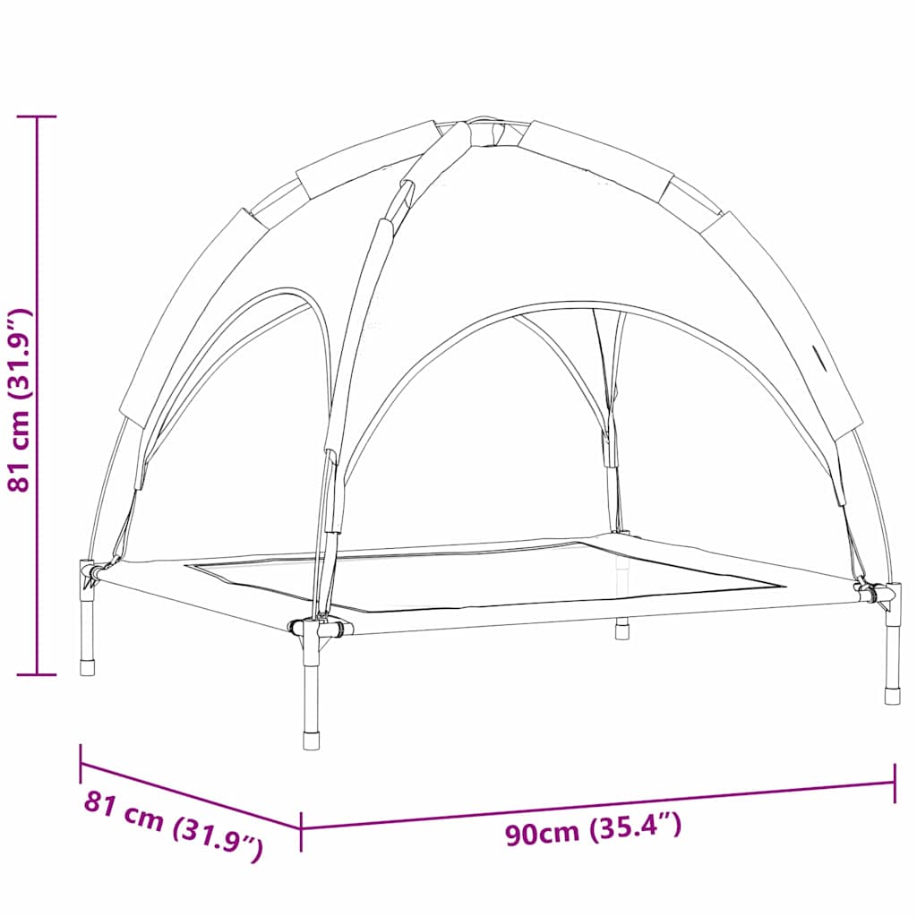 Hondenbed Staal