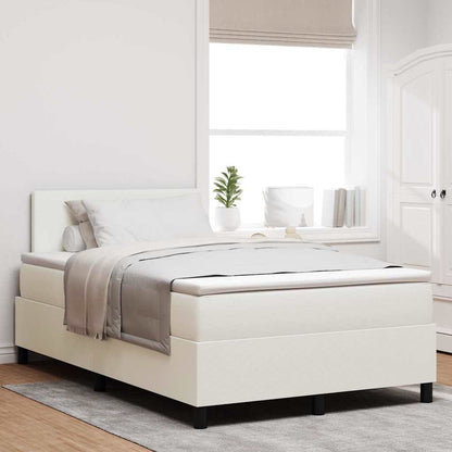 Boxspring Bed En Wit Corduroy Stof