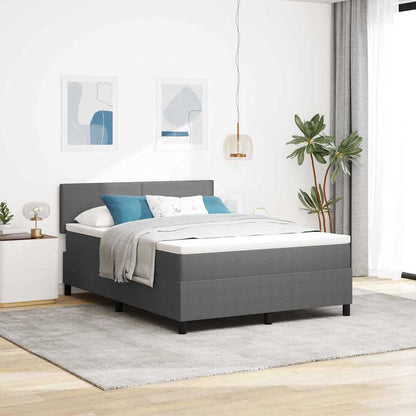 Boxspring Bed En Wit Corduroy Stof