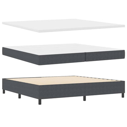 Boxspring Bed En Wit Corduroy Stof