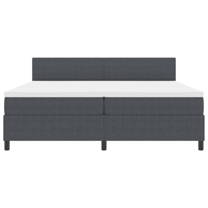 Boxspring Bed En Wit Corduroy Stof
