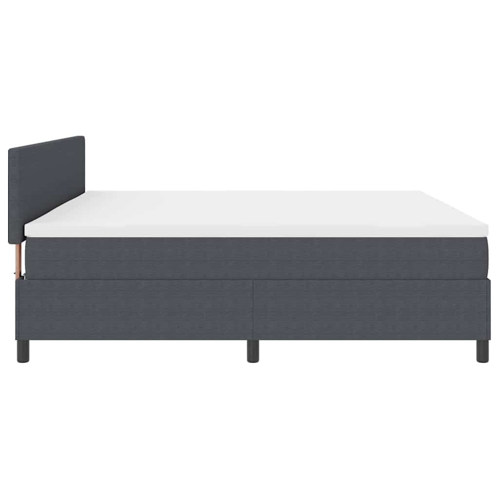 Boxspring Bed En Wit Corduroy Stof